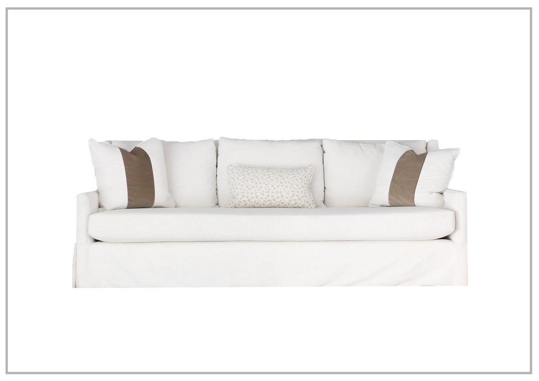 Hudson 3-Seater Sofa | White Fabric | Universal Furniture