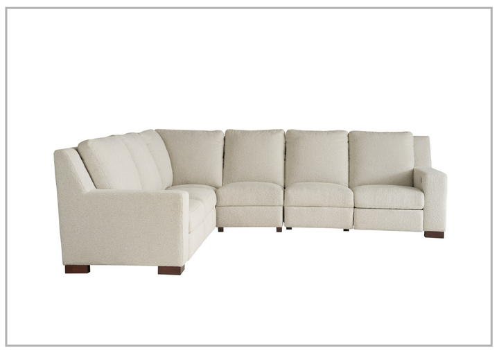 Rhodes Power Reclining Sectional Sofa | Beige Fabric | Universal Furniture