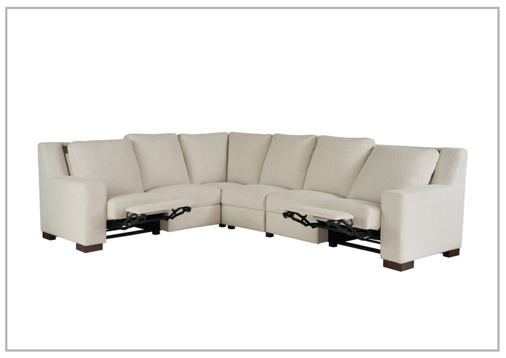 Rhodes Power Reclining Sectional Sofa | Beige Fabric | Universal Furniture