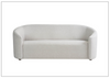 Serenity 3-Seater Sofa  | White Fabric | Bench Seat | Universal Furniture