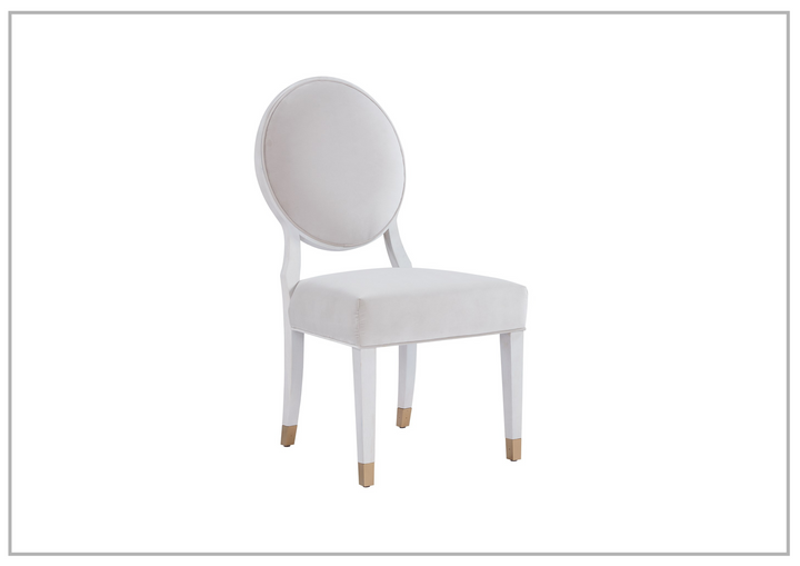 Love Joy Bliss Oval Side Chair | White Upholstered Seat | Universal Furniture