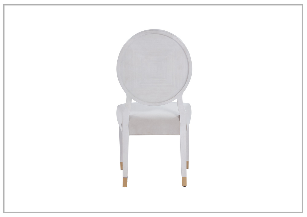 Love Joy Bliss Oval Side Chair | White Upholstered Seat | Universal Furniture