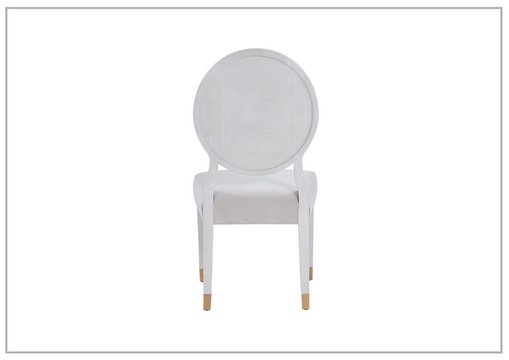 Love Joy Bliss Oval Side Chair | White Upholstered Seat | Universal Furniture