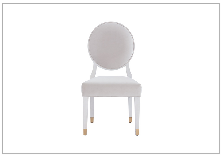 Love Joy Bliss Oval Side Chair | White Upholstered Seat | Universal Furniture