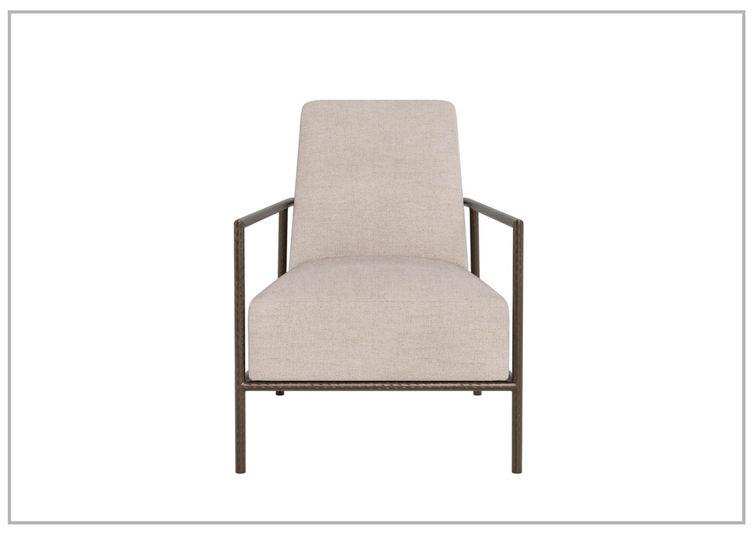 Reese Accent Chair | Beige Fabric | Metal Frame | Universal Furniture