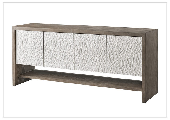 San Roque Wooden Console | Geometric Patterned Doors | Universal Furniture