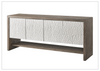 San Roque Wooden Console | Geometric Patterned Doors | Universal Furniture