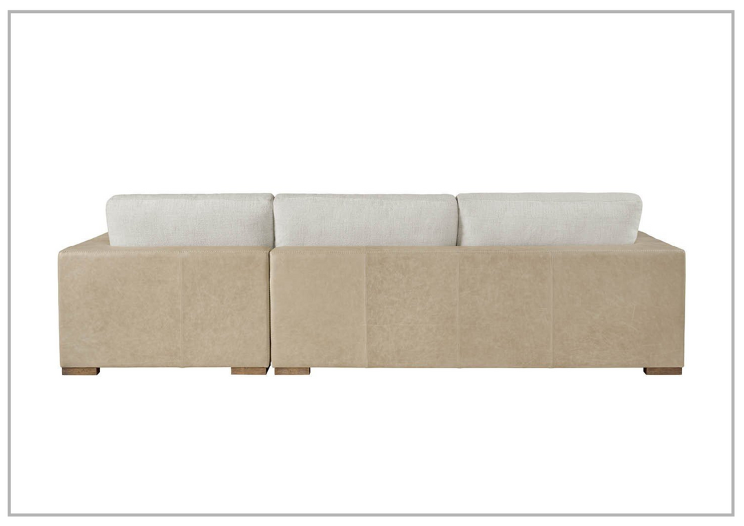 Shelborne Chaise Sectional Sofa | Beige Fabric | Universal Furniture