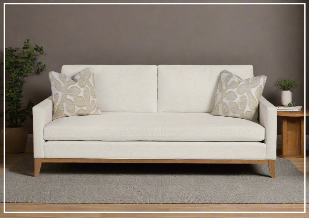 Escape-Coastal Jude 3-seater Sofa | White Fabric | Universal Furniture