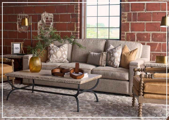 Griffith Park Liam 3-Seater Sofa | Brown Fabric | Universal Furniture