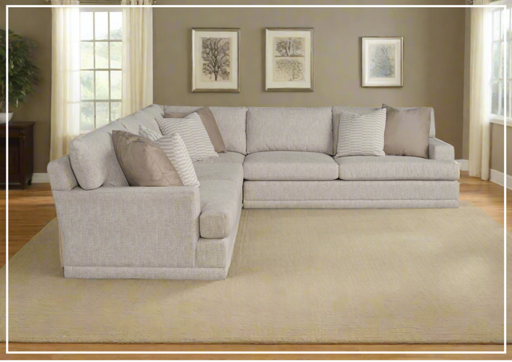 Hadlee Sectional Sofa | Beige Fabric | L-Shape | Universal Furniture