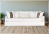 Hudson 3-Seater Sofa | White Fabric | Universal Furniture