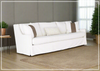 Hudson 3-Seater Sofa | White Fabric | Universal Furniture