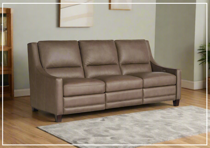 Kelce Dual Power Recliner Sofa | Brown | Built-in USB port | Universal Furniture