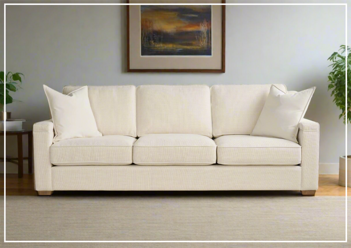 Leah Asbury Oatmeal 3-seater Sofa | Beige Fabric | Universal Furniture