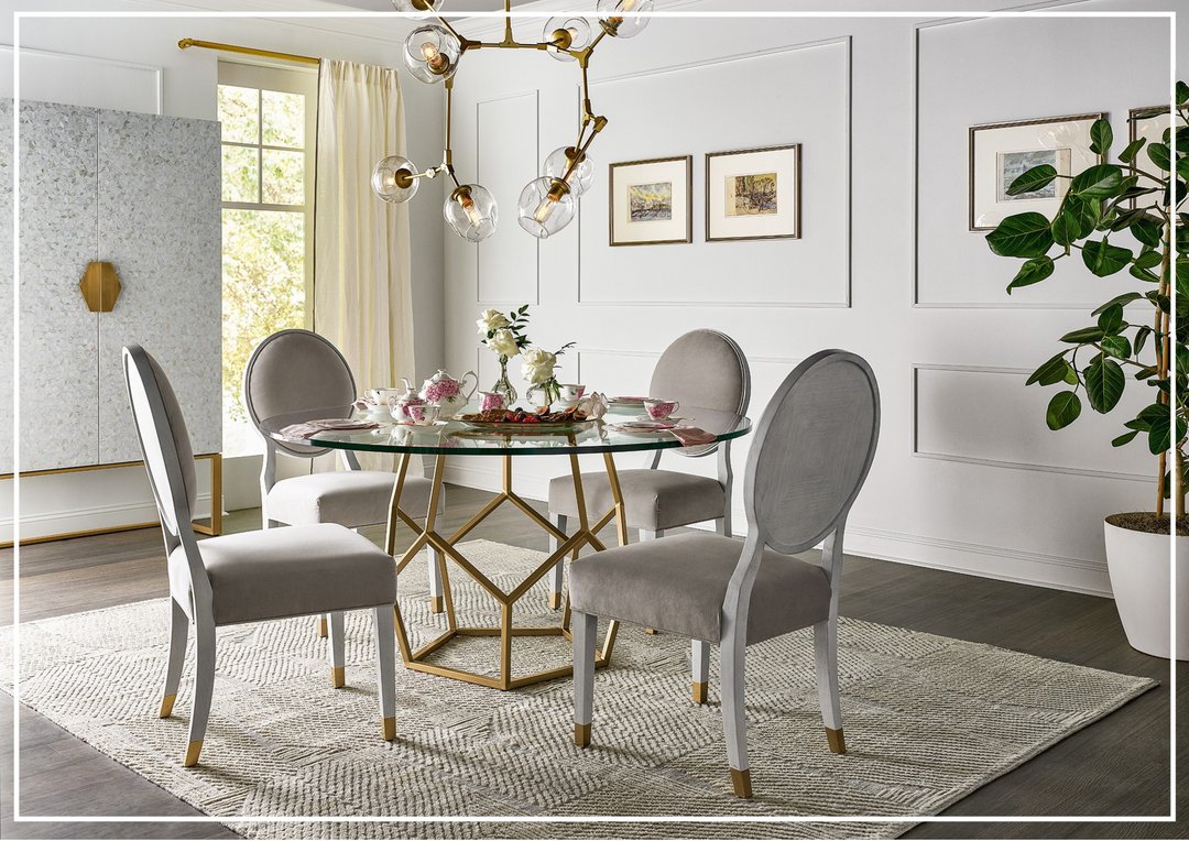 Love Joy Bliss Oval Side Chair | White Upholstered Seat | Universal Furniture