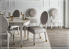 Love Joy Bliss Oval Side Chair | White Upholstered Seat | Universal Furniture