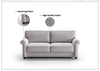Casey Fabric Sofa Sleeper | Full XL Size Bed | Hybrid Function | Luonto