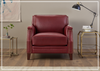 Hydeline Camano Leather Chair With Nail-Head Finish