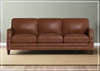 Hydeline Camano Leather Sofa With Nail-Head Finish