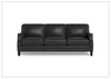 Hydeline Camano Leather Sofa With Nail-Head Finish
