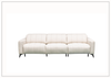 Capri Power Reclining Sofa | Beige Leather| Power Footrest | Klaussner