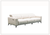 Capri Power Reclining Sofa | Beige Leather| Power Footrest | Klaussner