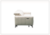 Capri Power Reclining Sofa | Beige Leather| Power Footrest | Klaussner