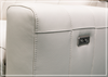Capri Power Reclining Sofa | Beige Leather| Power Footrest | Klaussner