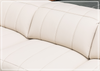 Capri Power Reclining Sofa | Beige Leather| Power Footrest | Klaussner