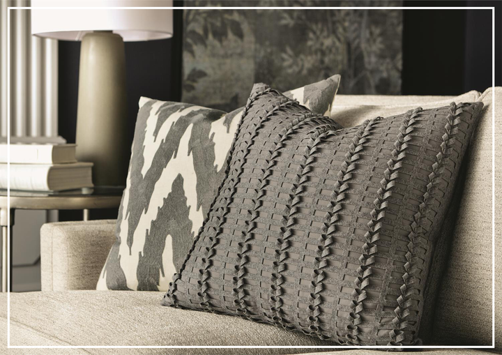 Addison 3-seater Sofa | Cream Fabric | Spring Down Cushions | Bernhardt