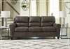 Nessa Queen Sleeper Sofa | 3-Seater | Brown Faux Leather | Gio Italia