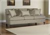 Tarleton Gray Fabric Sofa | Spring Down Cushions | Bernhardt