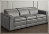 Lioni Power Motion Sofa | Gray Leather | Power Headrests & Footrests | Bernhardt