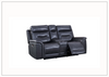 Baldwin Power Reclining Loveseat | Gray Leather | USB Ports | Gio Italia
