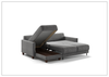 Martta Full XL Fabric Sleeper Sectional | Flip Function | Chaise Storage | Luonto