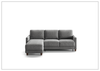 Martta Full XL Fabric Sleeper Sectional | Flip Function | Chaise Storage | Luonto