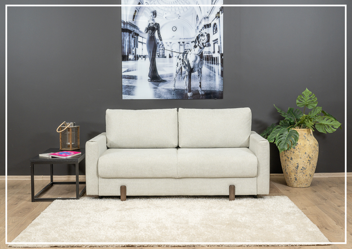 Fjords Nordic Rest Nora Fabric Queen Sized Sleeper With Easy Lift Function-Jennihome