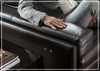 Romeo Power Reclining Sectional with Chaise | Brown Leather | Calia Italia