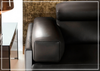 Romeo Power Reclining Sectional with Chaise | Brown Leather | Calia Italia