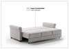 Rosalind Fabric Full XL Sofa Sleeper | Easy Deluxe Function | Storage | Luonto