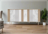 Modulum 75' Wide Buffet Table | 3 Drawers | Adjustable Shelves | Bernhardt