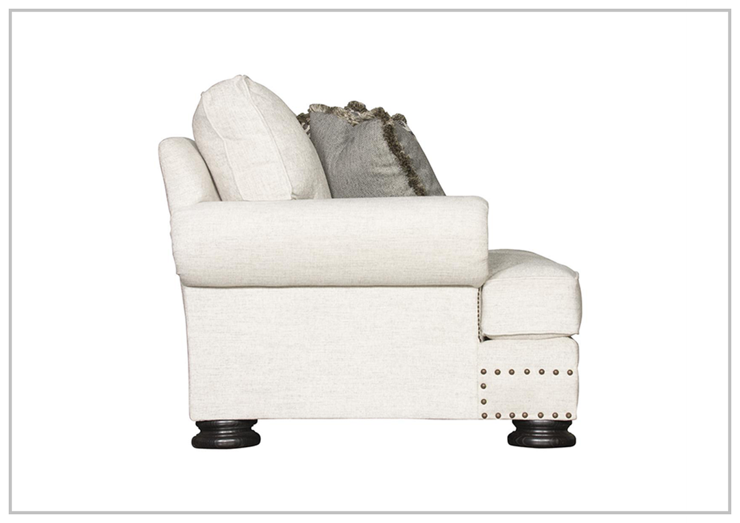 Foster 3-Seater Sofa | Polyester Fabric | Mocha Leg Finish | Bernhardt