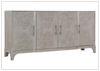 Albion 75" Oak Wood Buffet Table | Adjustable Glides | Pewter Finish | Bernhardt