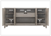 Albion 75" Oak Wood Buffet Table | Adjustable Glides | Pewter Finish | Bernhardt