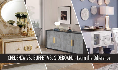 Credenza vs. Buffet vs. Sideboards - Learn The Differences