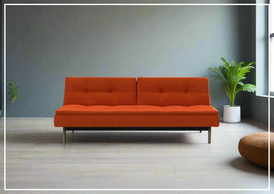 Innovation Living Dublexo Styletto 2-Seater Fabric Sleeper Sofa With Three Color Option-Jennihome