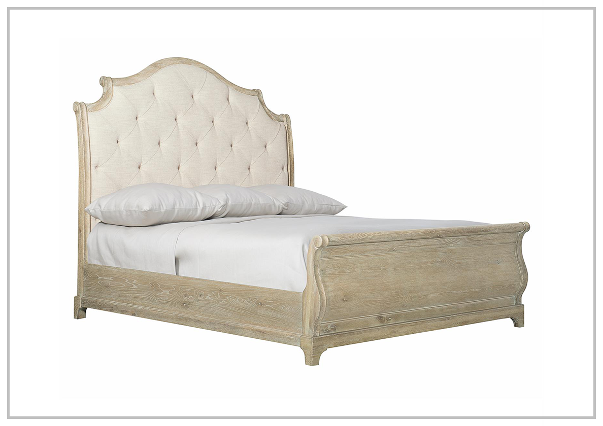 Rustic Patina Sleigh Bed by Bernhardt- Jennihome