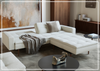 Innovation Living Dublexo Styletto 2-Seater Fabric Sleeper Sofa With Three Color Option-Jennihome
