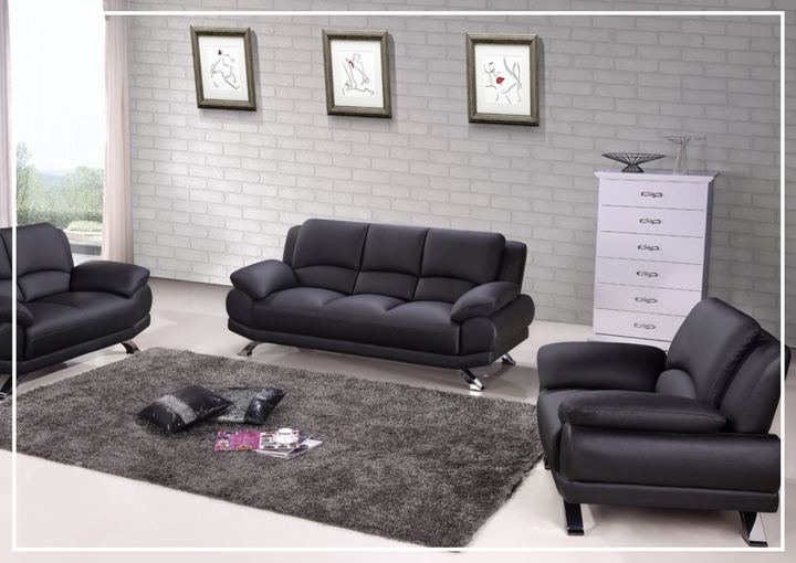 Gio Italia BL Leather Loveseat